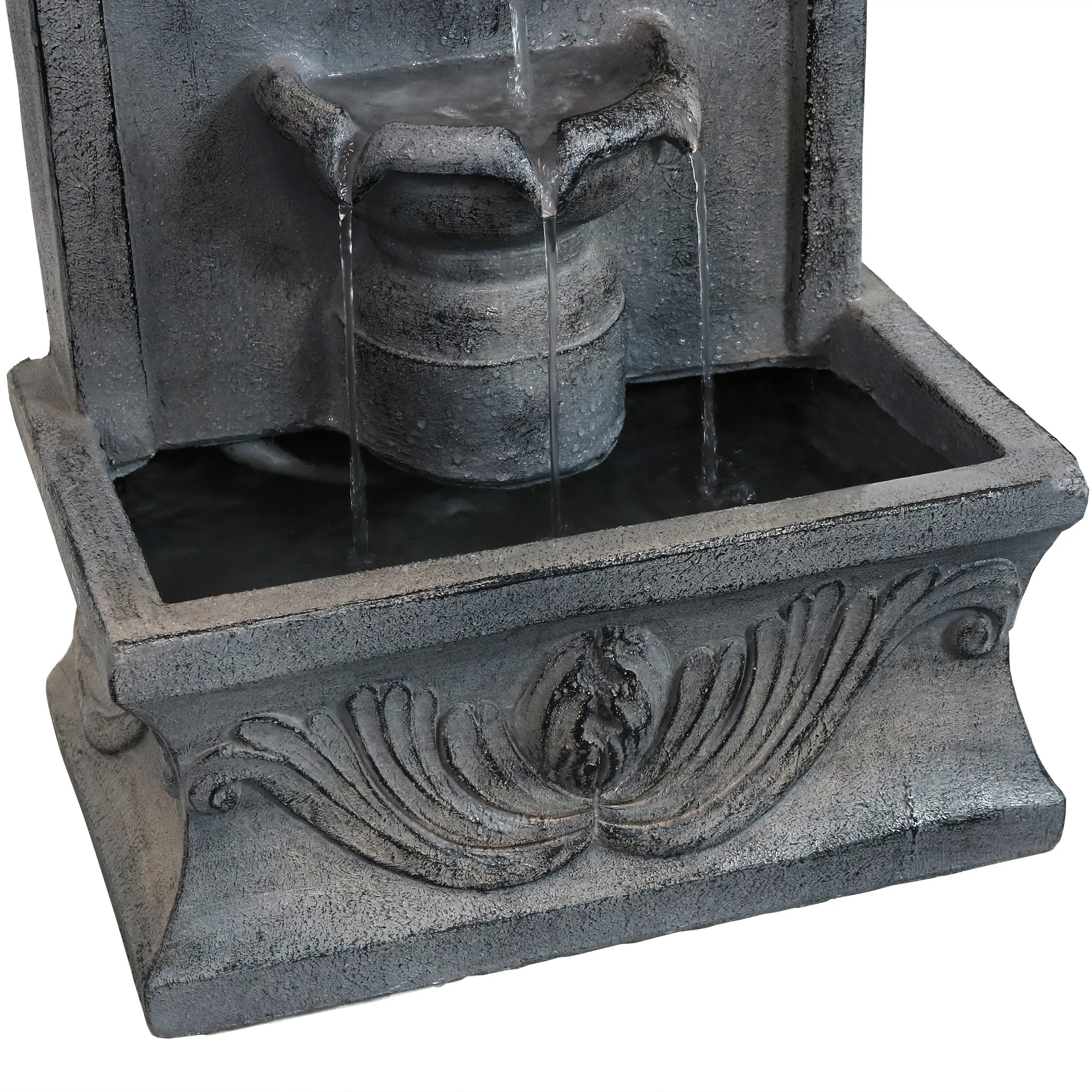 Sunnydaze French-Inspired Outdoor Wall-Mounted Fountain - 28"