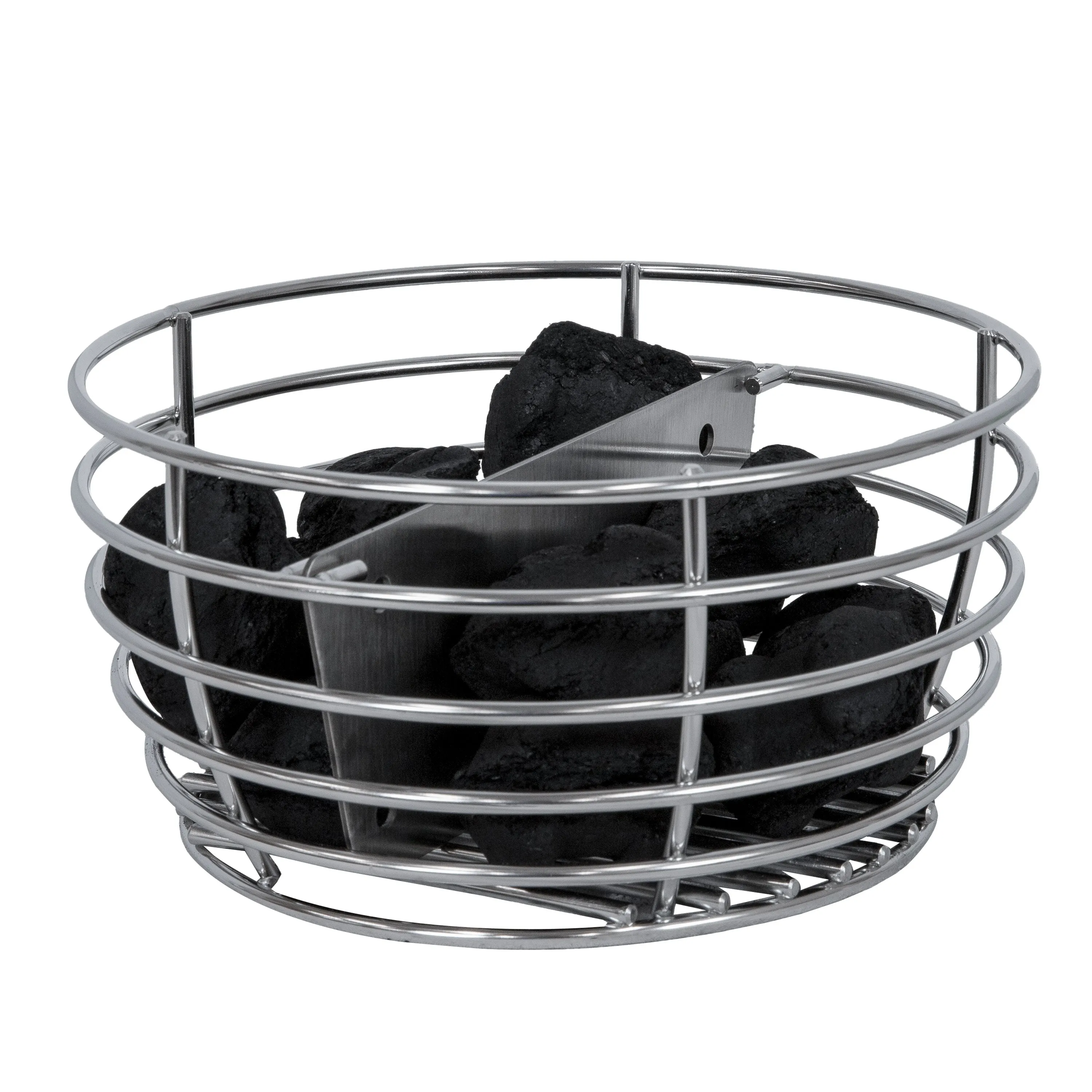 Sunnydaze Kamado Grill Basket with Divider for Kamado Charcoal Grills