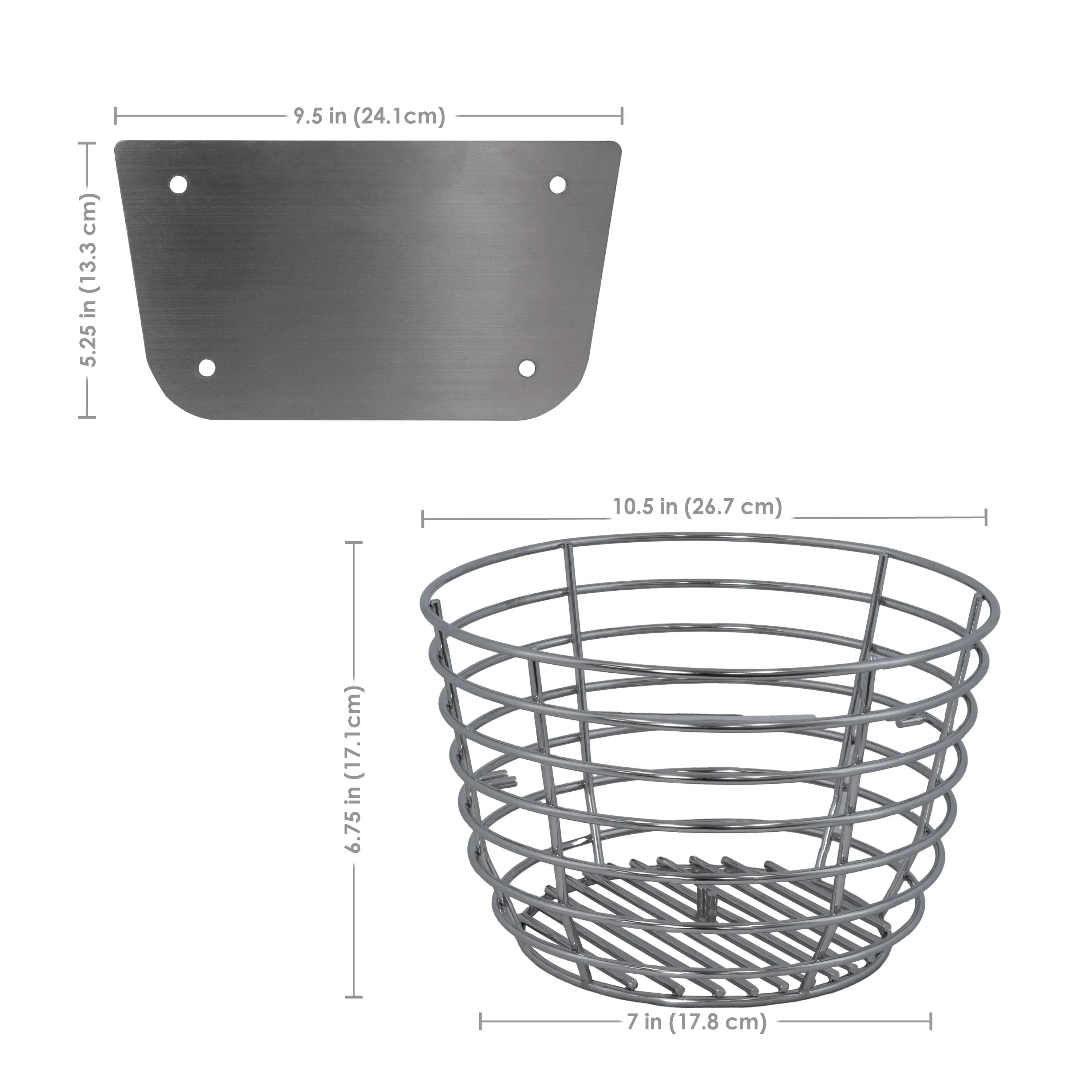 Sunnydaze Kamado Grill Basket with Divider for Kamado Charcoal Grills