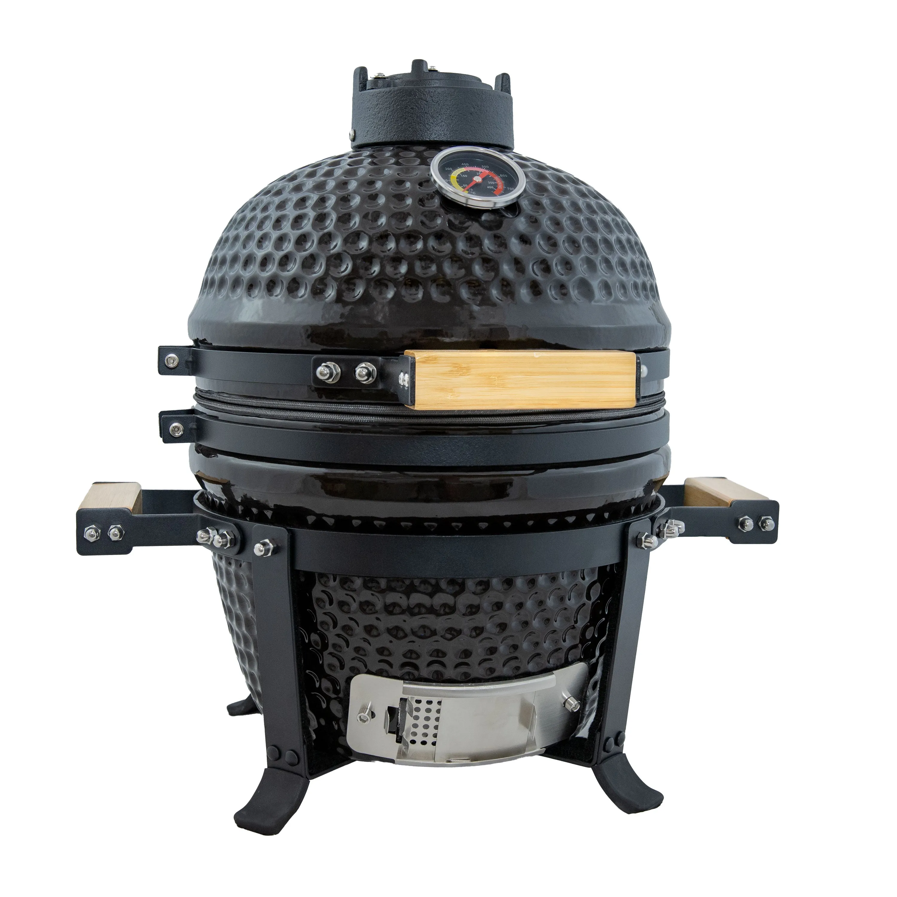 Sunnydaze Kamado Portable Charcoal Grill and Smoker with Stand