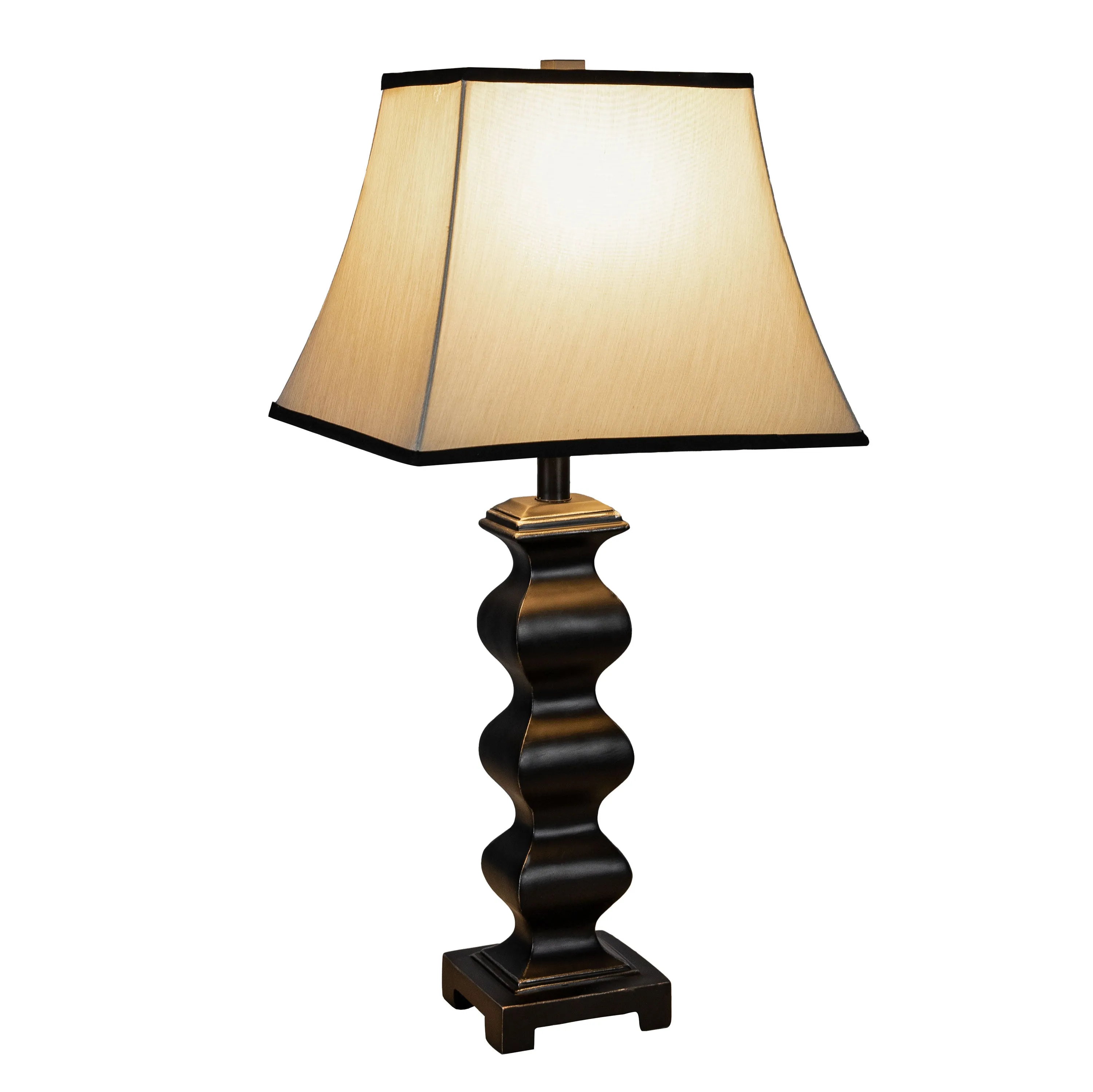 Sunnydaze Stately Shapes Resin Accent Table Lamp Set of 2 - 29" H