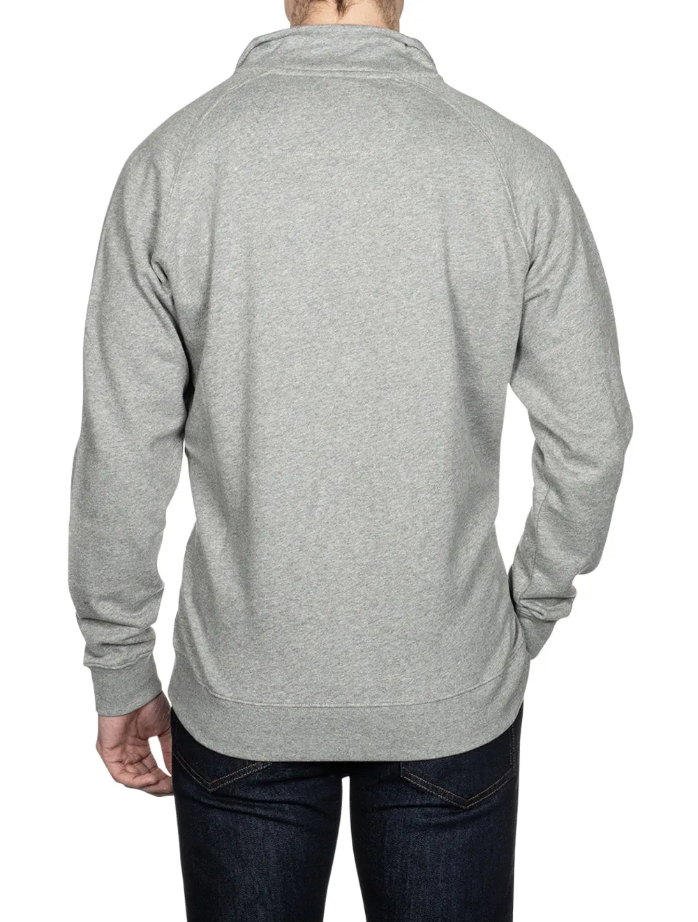 Sweat Half Snap Jumper Grey