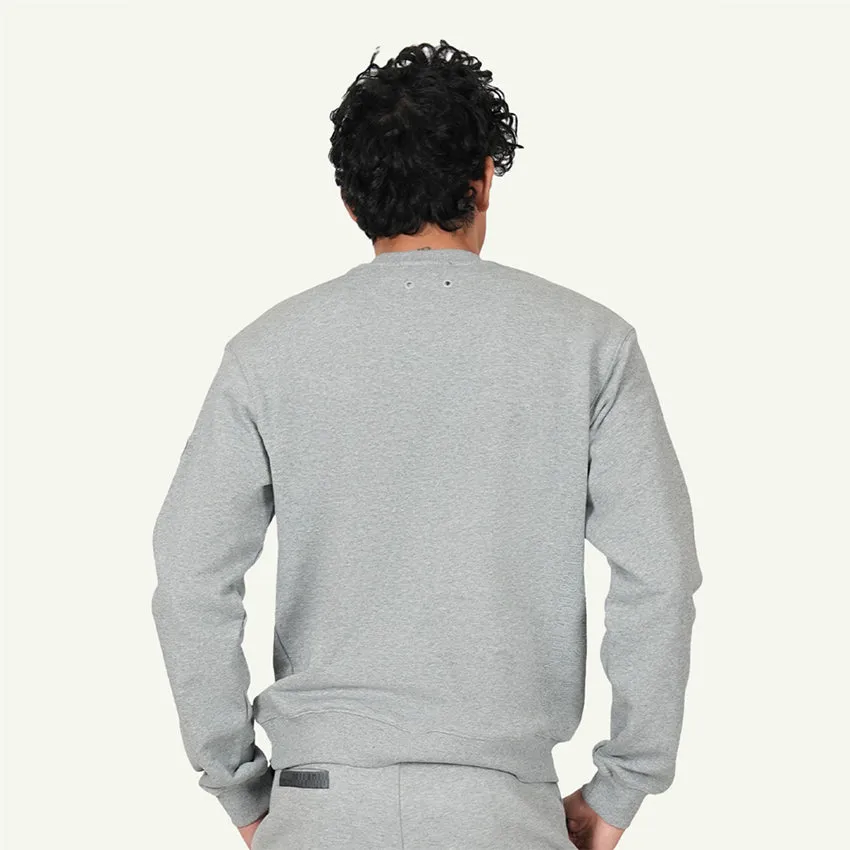 SWEAT SHIRT LOGO MEN'S SWEATSHIRT - HEATHER GREY