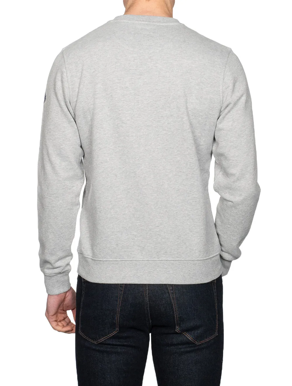 Sweatshirt With Logo Grey Melange