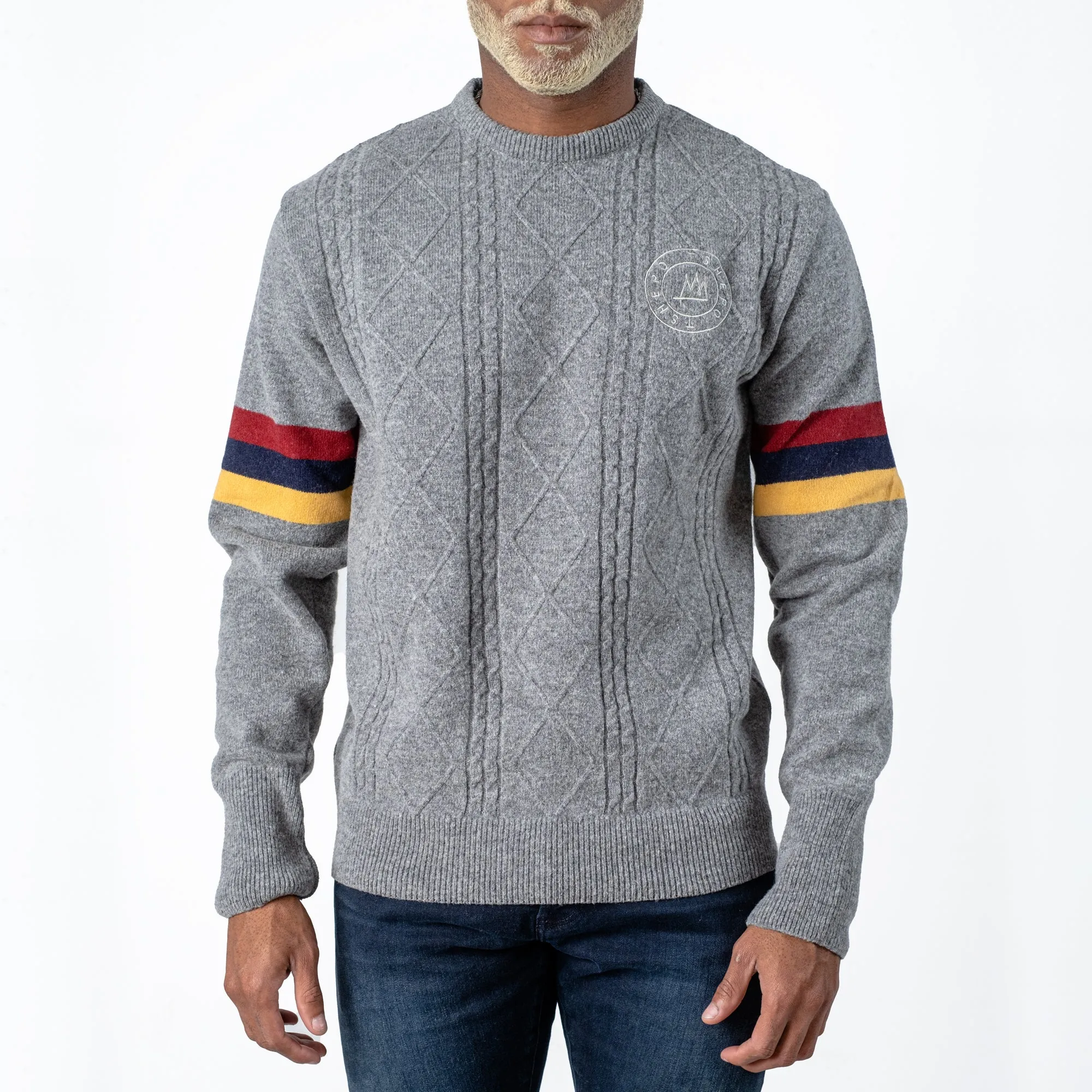 TSHEPO LAMBS WOOL JERSEY, GREY