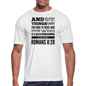 Uniquely You Mens T-Shirt / Sports Performance - Moisture Wicking / Romans 8:28