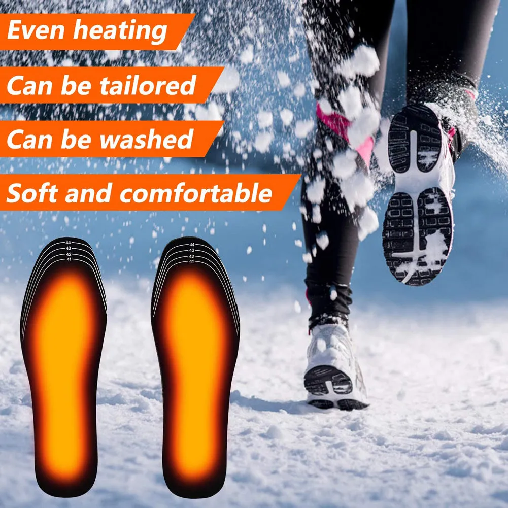 USB Heated Shoe Insoles (can be cut to fit) Winter Warm Heating Insoles for Boots & Sneakers