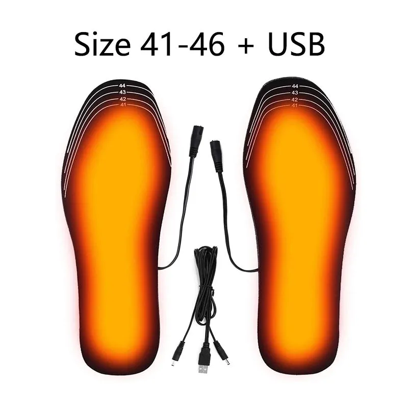 USB Heated Shoe Insoles (can be cut to fit) Winter Warm Heating Insoles for Boots & Sneakers