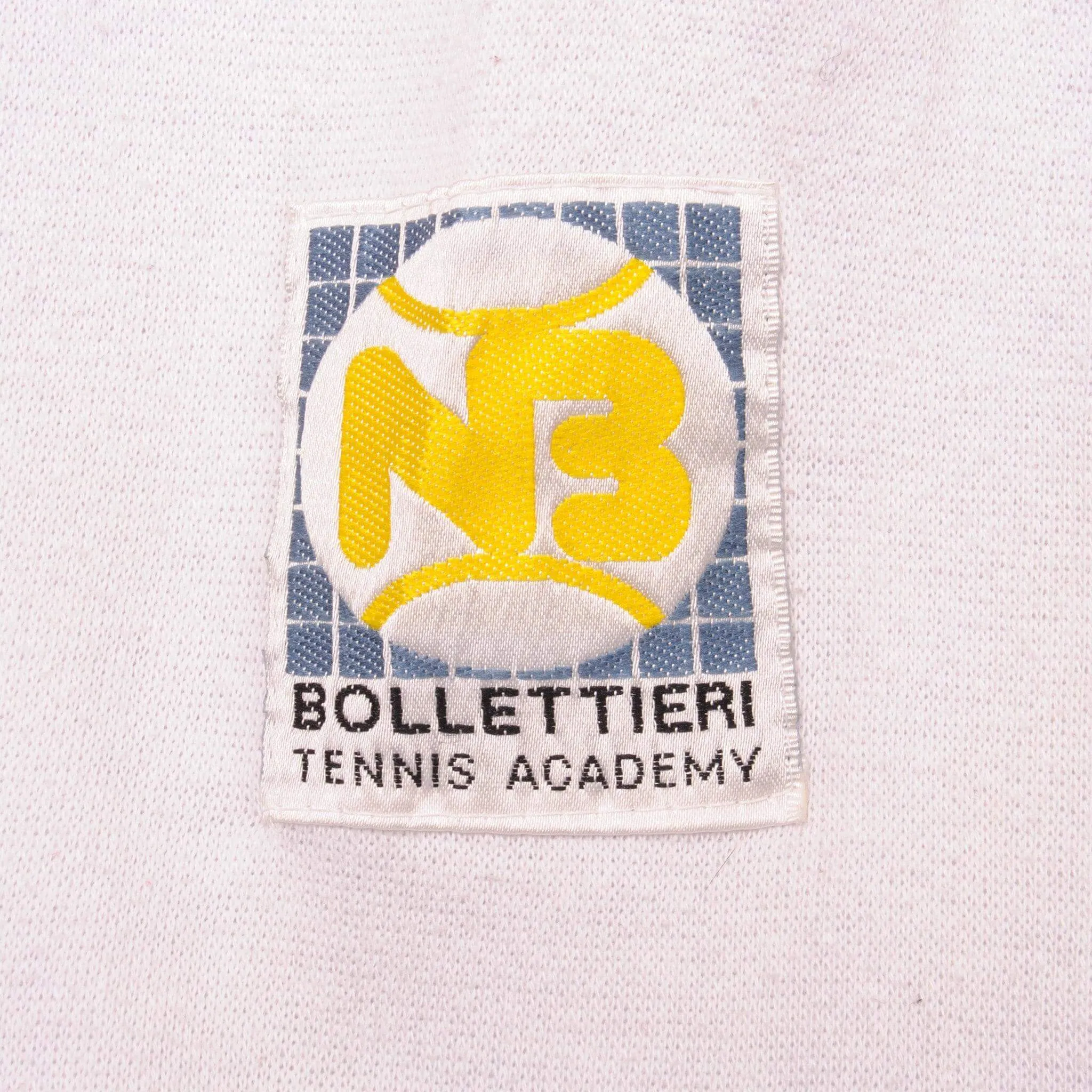 VINTAGE NIKE TENNIS ACADEMY BOLLETIERRI 1/4 ZIP SWEATSHIRT 1990S SIZE LARGE