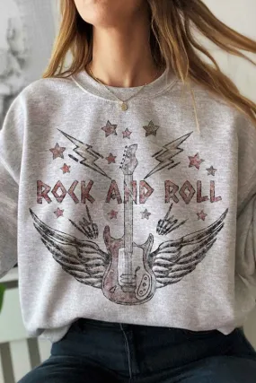 VINTAGE ROCK AND ROLL PLUS SIZE SWEATSHIRT