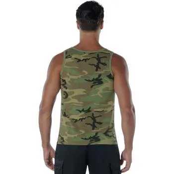 Vintage Style Woodland Camo Tank Top