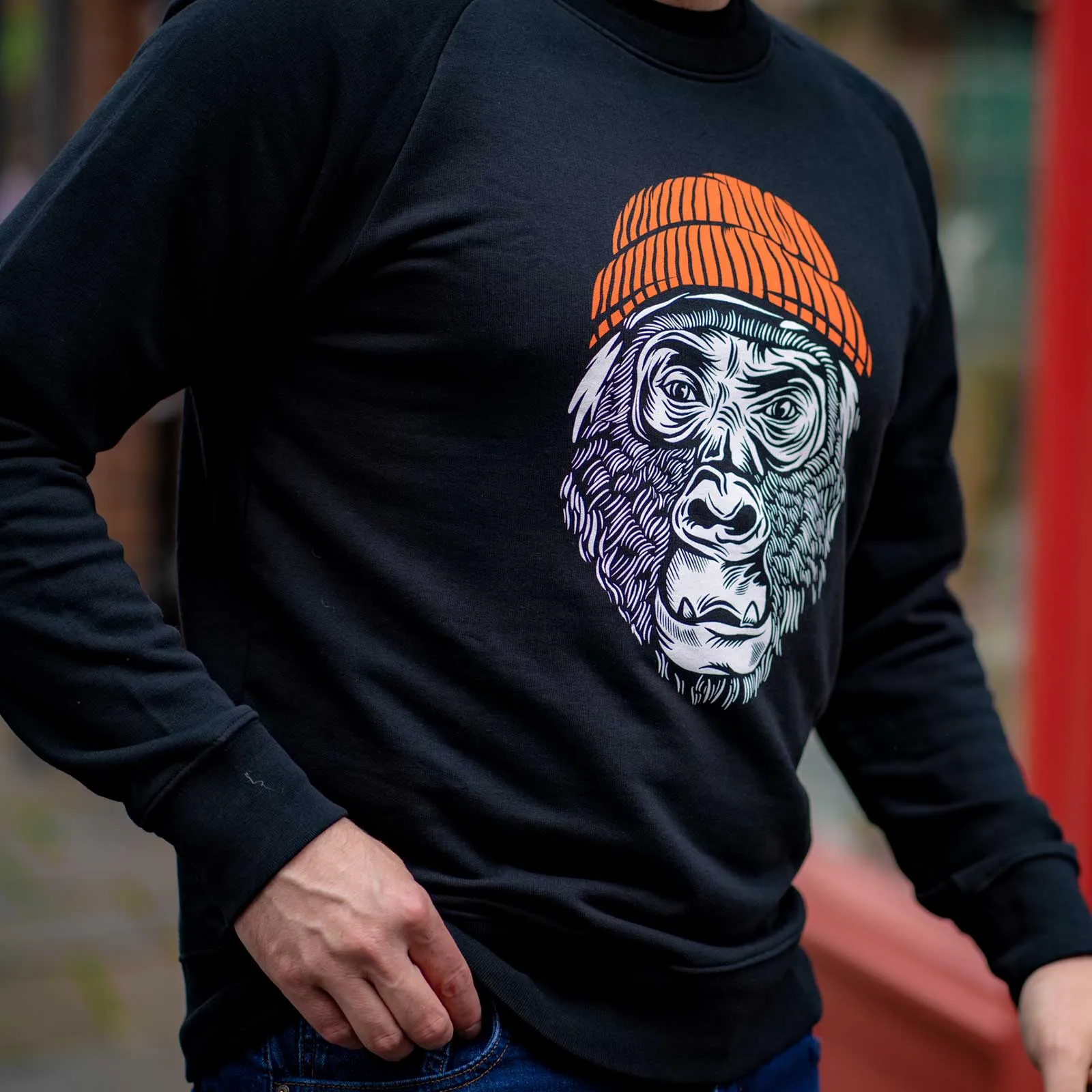 Winston’s - Gorilla Sweatshirt - Black