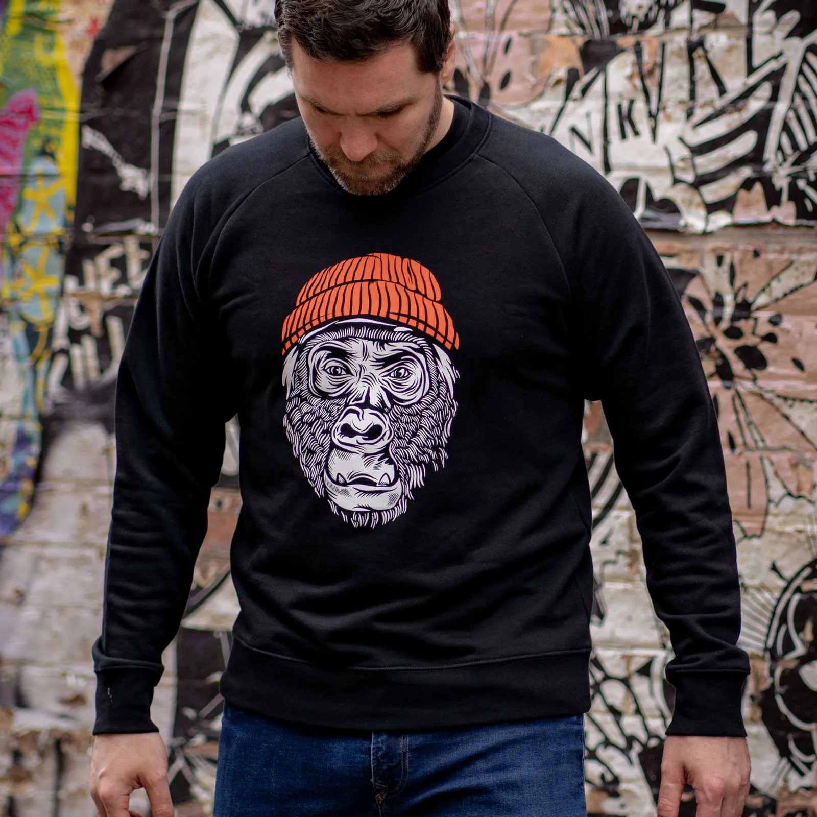 Winston’s - Gorilla Sweatshirt - Black