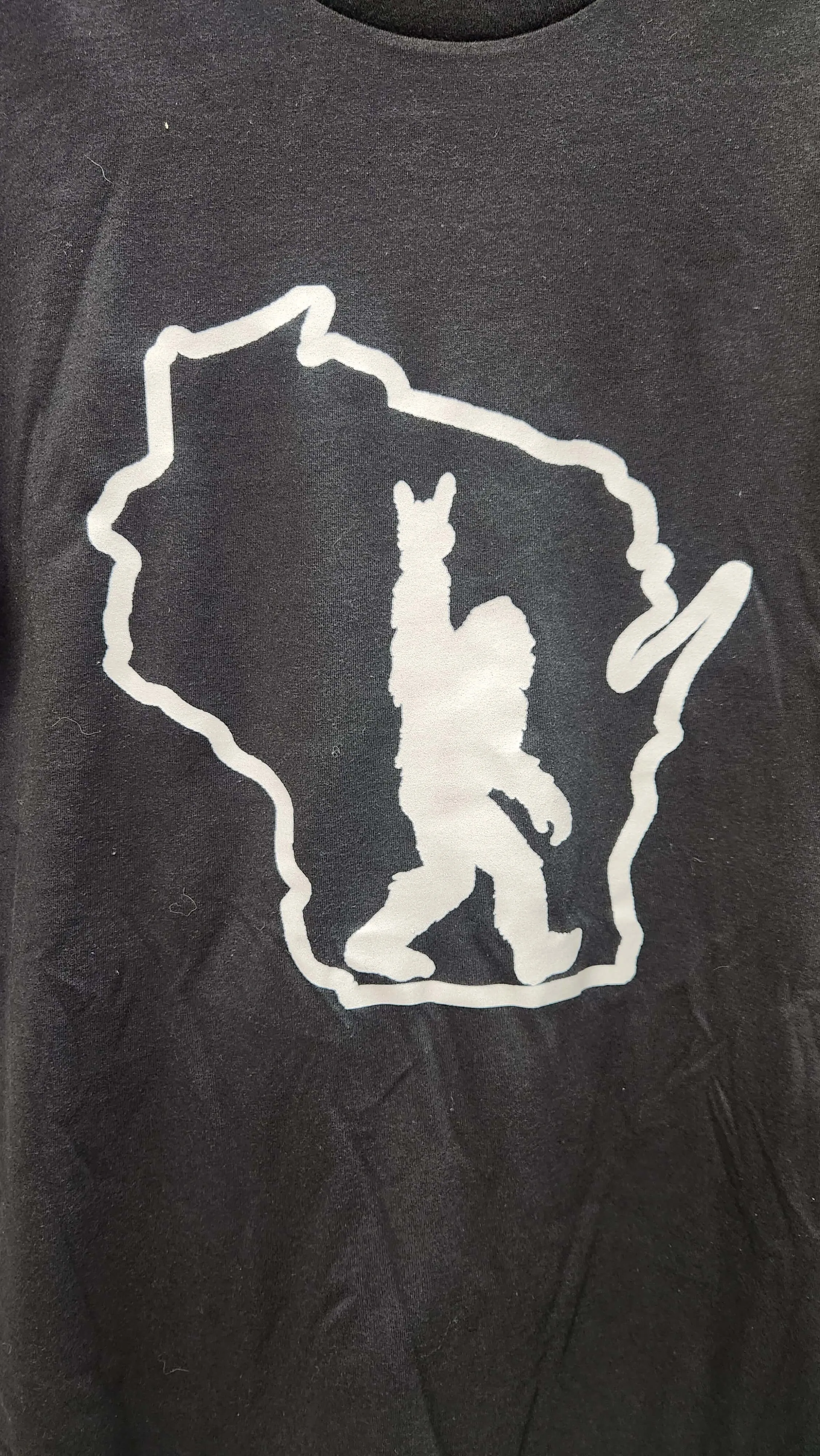 Wisconsin Sasquatch T-Shirt - Black & Gray