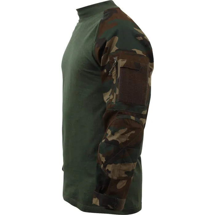 Woodland Camouflage - Military Tactical Lightweight Flame Resistant Combat Shirt