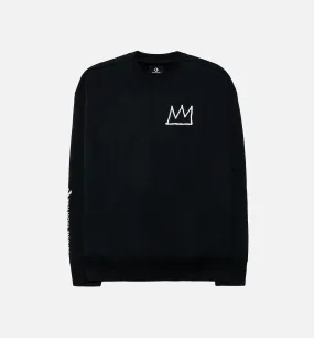 World Famous By Jean Michel Basquiat Fleece Crew Mens Crew - Black