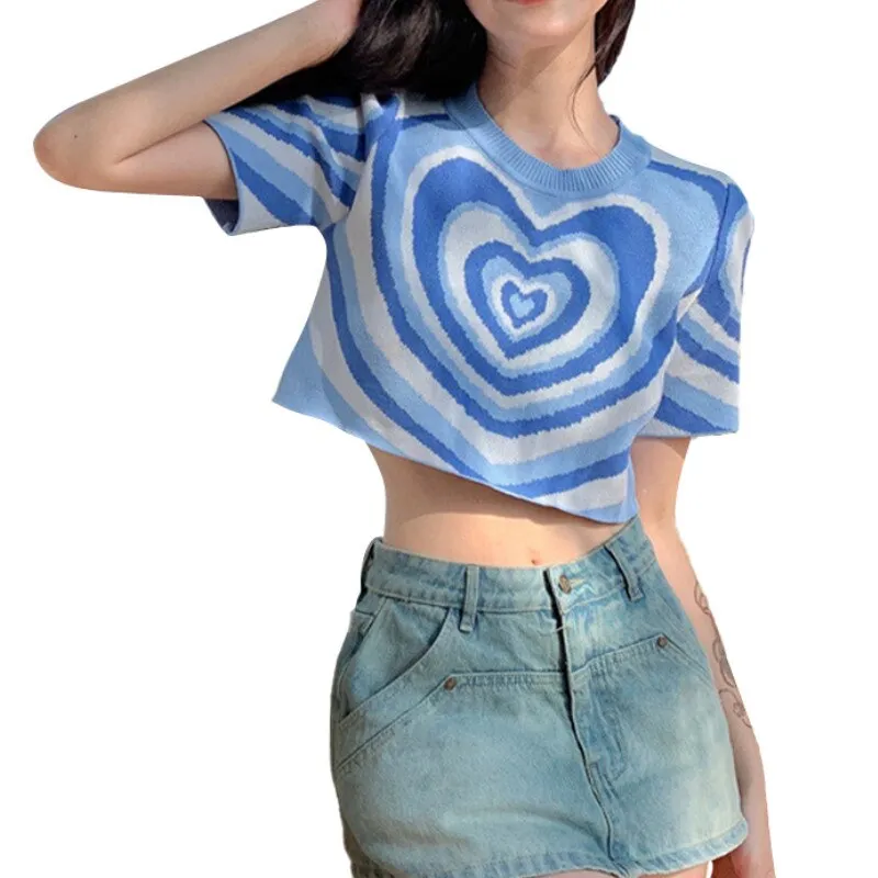 Y2K Heart Crop Top