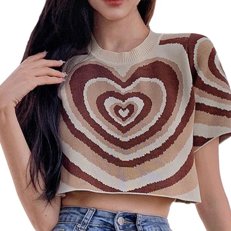 Y2K Heart Crop Top