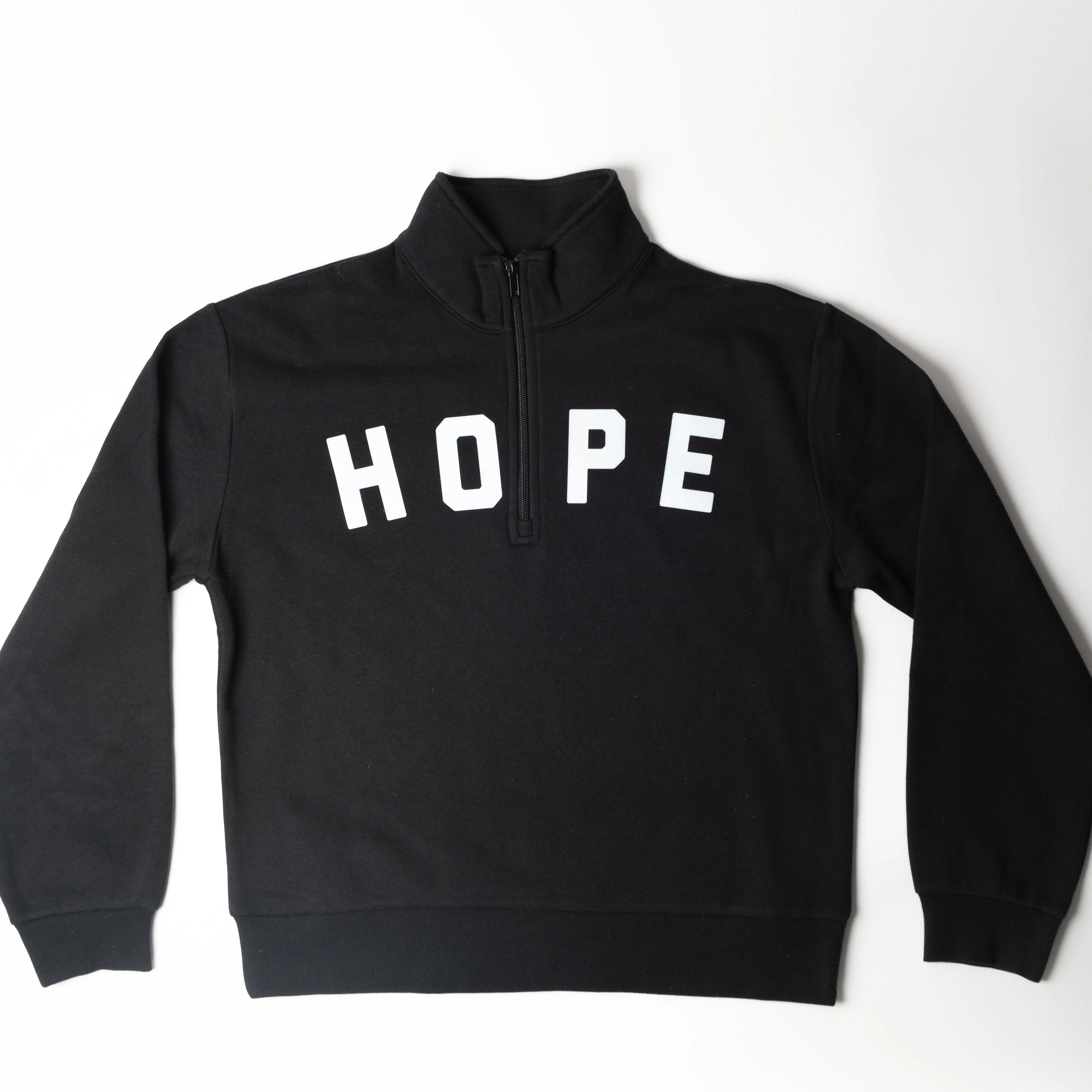 Youth Black Hope Quarter Zip Sweatshirt