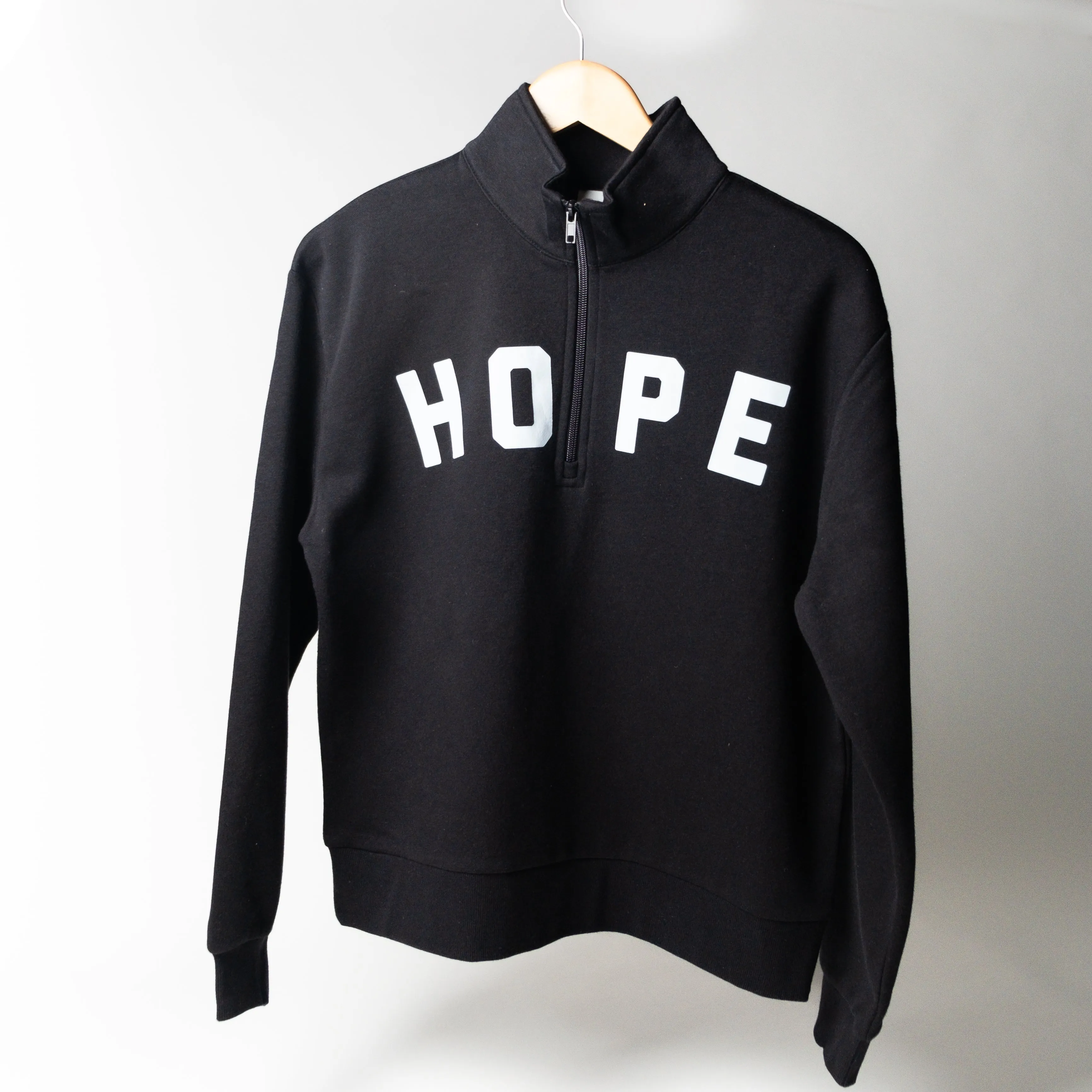 Youth Black Hope Quarter Zip Sweatshirt