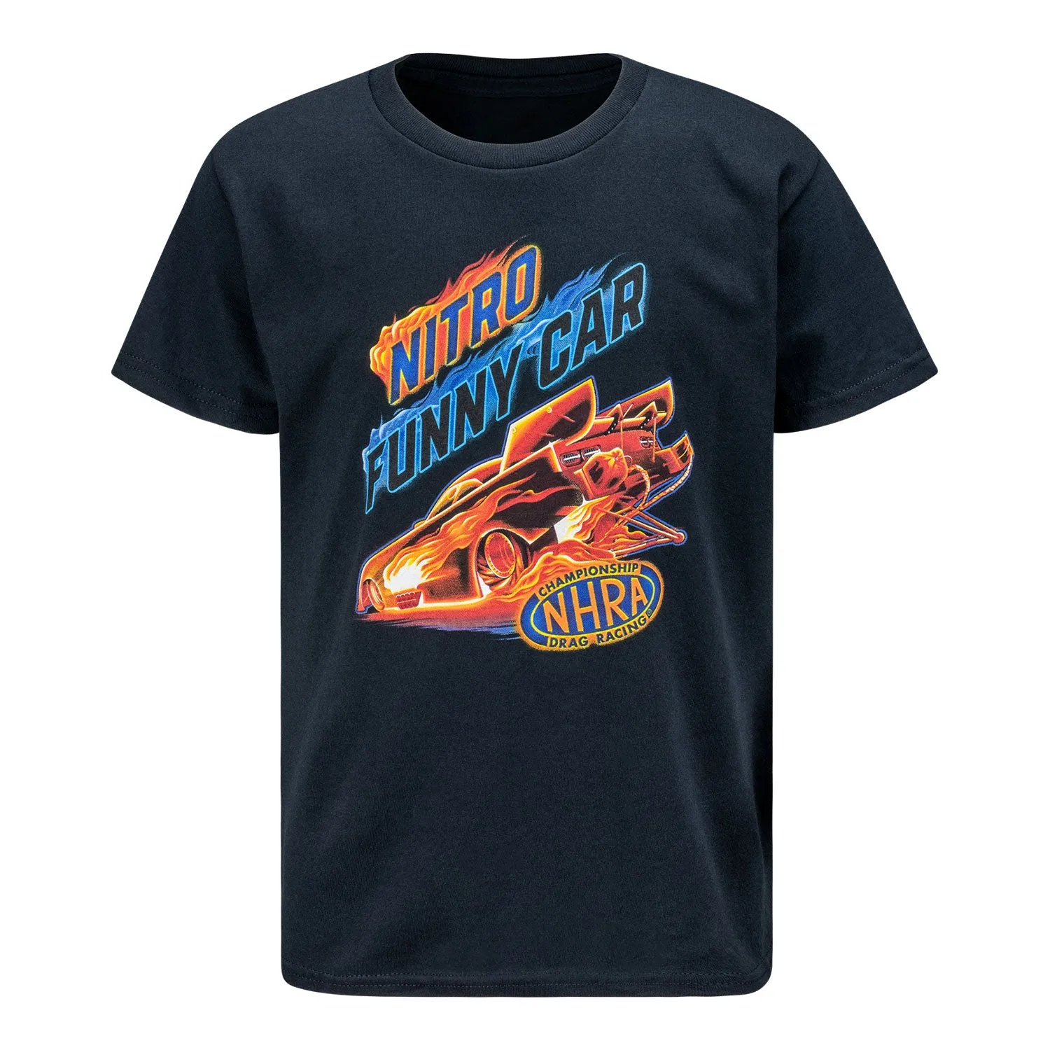 Youth Funny Car Flame T-Shirt